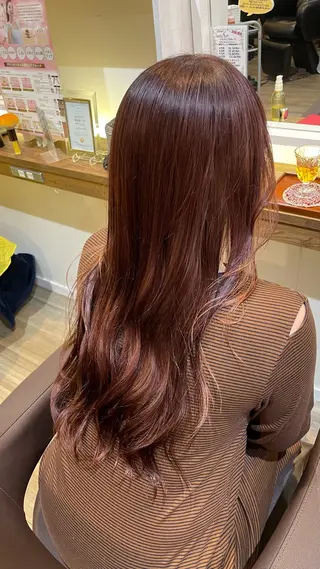 セミロング 🎀ハイトーン/ 艶カラー/夕月🎀のヘアスタイル