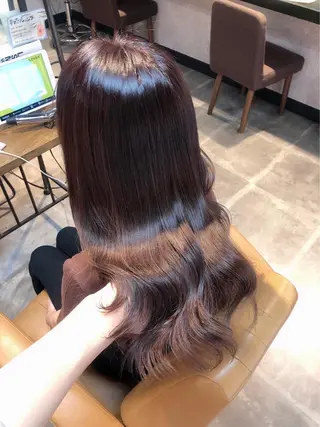 ミディアム カラー 髪質改善サロンR'EEL 銀座【リール】所属・🎀ボブ/レイヤー /銀座/Emaのヘアスタイル