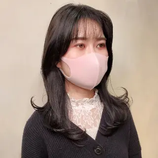 ロング カラー 韓国レイヤー suzuのヘアスタイル