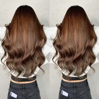 カラー 💎馴染むエクステ ×カラーTOMO💎のヘアスタイル