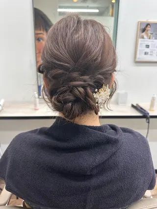 ヘアアレンジ Uhair本山所属・⟡.·mamiya 縮毛矯正/ヘアセットのヘアスタイル