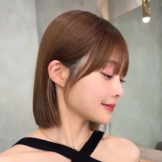 ミディアム カラー 新宿/髪質改善/ボブ 韓国レイヤー大重聖斗のヘアスタイル