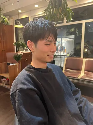 メンズ 柔らかブラウン/顔周 りレイヤー♡ユウシのヘアスタイル