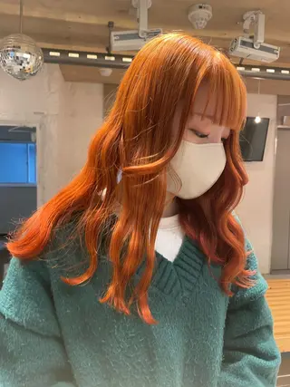 ロング カラー 艶ハイトーン👑♡ NATSUKIのヘアスタイル