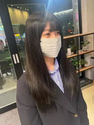 ロング カラー yuuri🎀/大宮 /韓国ヘア/レイヤーのヘアスタイル