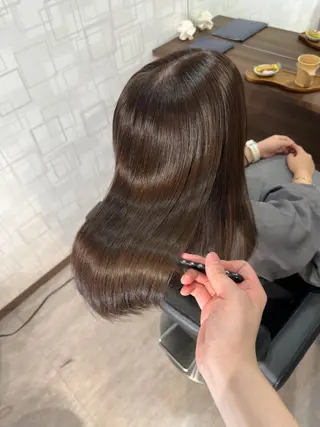 セミロング Halo by seen所属・美髪矯正/髪質改善/ 多田知生のヘアスタイル