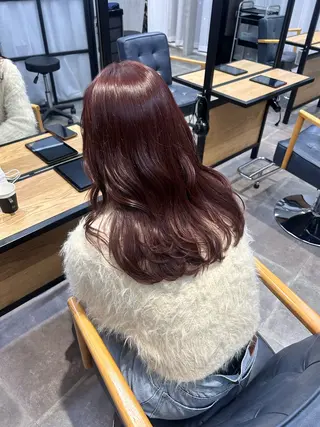 ミディアム カラー 韓国×髪質改善カラー 💎hinaのヘアスタイル