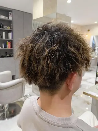 ショート パーマ メンズ CIEL天六店 三上春のヘアスタイル