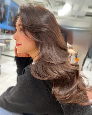 ロング 韓国ヘア🇰🇷髪質 改善たけるのヘアスタイル