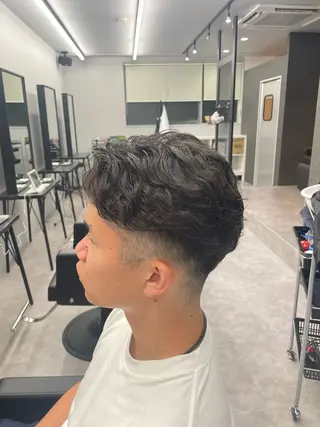 ショート パーマ メンズ 社会人向けパーマ 北千住No.1林和輝のヘアスタイル