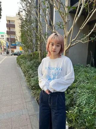 ミディアム カラー 浦和Lond 山本賢人のヘアスタイル