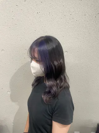 ロング カラー 田川 聖菜のヘアスタイル