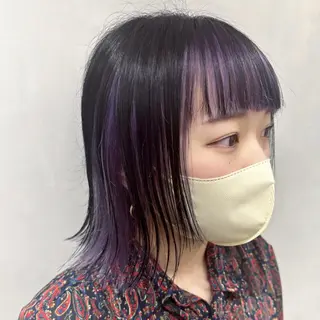 ショート カラー デザインカラー/パー マ🦖外岡咲希🦖のヘアスタイル