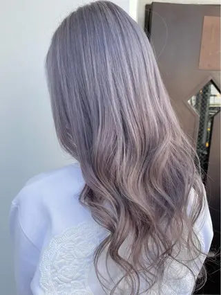 セミロング カラー パーマ ヘアアレンジ メンズ キッズ 艶ピンク*ヘアセット 🌙shioriのヘアスタイル