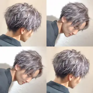カラー パーマ メンズ ba-boo 広島のヘアスタイル