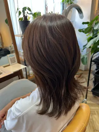 ミディアム カラー 天王寺美容室/カット モデル募集/miiaのヘアスタイル