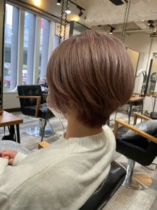 ショート カラー ACROあべの店所属・艶カラー/インナー /グラデ/大西小百合のヘアスタイル