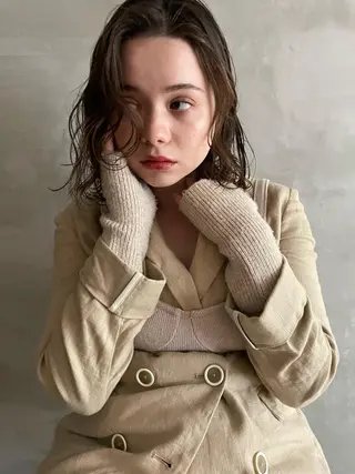 ミディアム カラー classic 新横浜所属・大人girly🛋️ 🤍yukakoのヘアスタイル