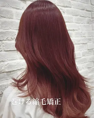 ロング ボブ/レイヤー/ 縮毛矯正/オオバコのヘアスタイル