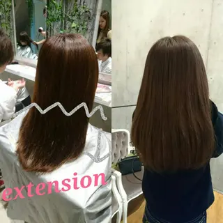 セミロング カラー ヘアアレンジ 🦋美髪/エクステ 🦋アベイクミのヘアスタイル