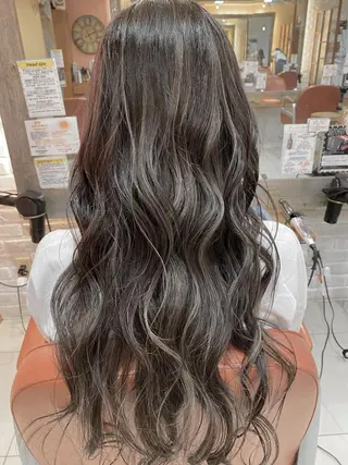 ロング カラー パーマ ヘアアレンジ 増子 幹樹のヘアスタイル