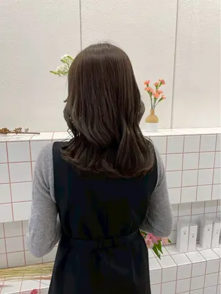 ミディアム 🌼花屋併設🌼 木下奈々望のヘアスタイル