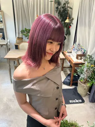 ミディアム しまだ みゆのヘアスタイル