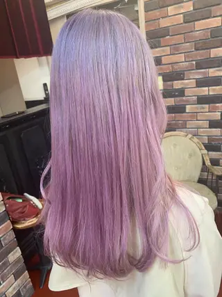 セミロング カラー ピンクベージュ/新潟 万代/高橋桃葉🍑のヘアスタイル