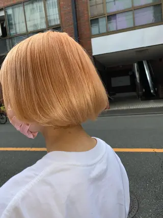 ショート カラー ハイトーン/ボブ/ レイヤー💫カイセイのヘアスタイル