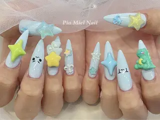 ネイル HANA 長さだしのネイルデザイン