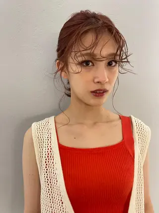 ロング パーマ ヘアアレンジ 小顔レイヤー×コンパ クトボブ/林隆平のヘアスタイル