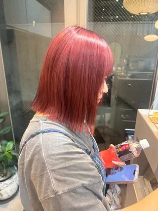 ショート カラー 🌸暖色/ダブルカラ ー　sakura🌸のヘアスタイル