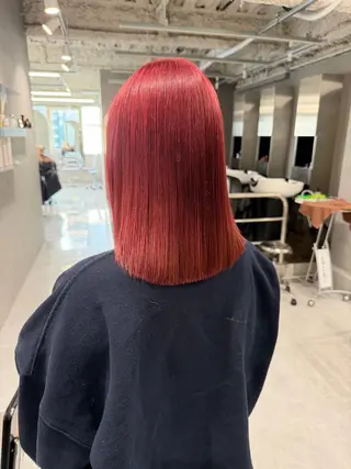 ミディアム カラー 暖色ハイトーン特化 🥇Mioのヘアスタイル