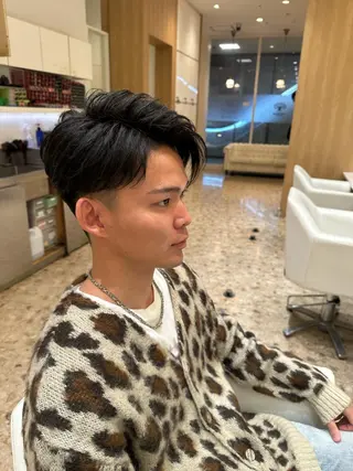 ショート カラー ヘアアレンジ メンズ KING of hair byNOISM所属・京都メンズ特化✨ No. 1/ユウキのヘアスタイル