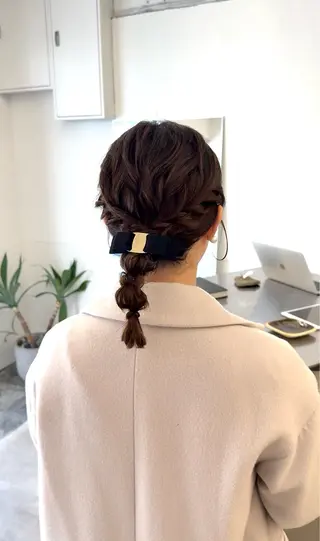 ミディアム ヘアアレンジ wabi【ワビ】所属・manami/ヘア セット/ハイトーンのヘアスタイル