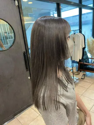 セミロング カラー 西田辺/ タカスナオヤのヘアスタイル