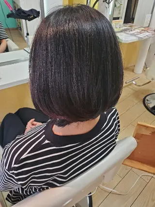 ミディアム 田中 牧子のヘアスタイル
