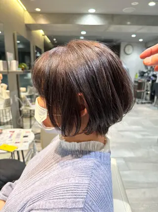 ショート カラー ブリーチなしカラー RURI🩵のヘアスタイル