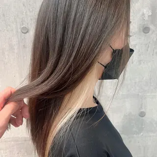 セミロング カラー NYNY☃️上新庄 ❄️石川瑠青のヘアスタイル