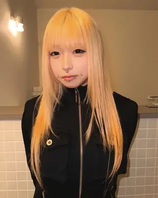 ロング カラー ブリーチ/似合わせ Kaito🦕/栄のヘアスタイル