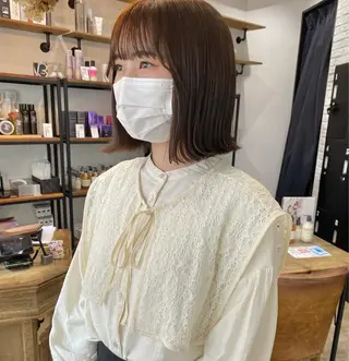 ミディアム Juri /暖色カラーのヘアスタイル