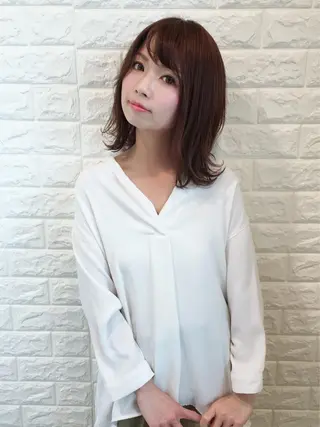 ミディアム ヘアアレンジ 🌿‬ ܸAir 透明感🌱西村知佳のヘアスタイル