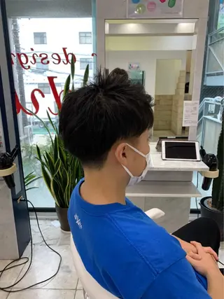 ショート ヘアアレンジ メンズ メンズパーマ 特化中澤のヘアスタイル