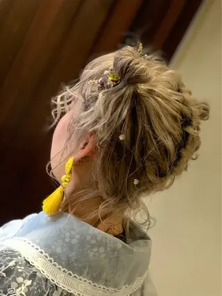 ミディアム 野地 渚のヘアスタイル