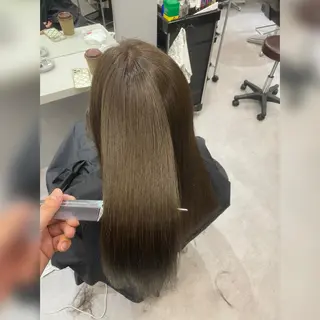 ロング カラー 韓国風cut/ 縮毛矯正/正岡幹康のヘアスタイル