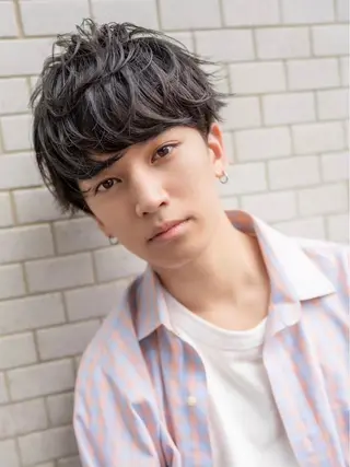 ショート パーマ メンズ FM【エフエム】HAVANA所属・💈圧倒的メンズ特化 明大前美容師💈のヘアスタイル