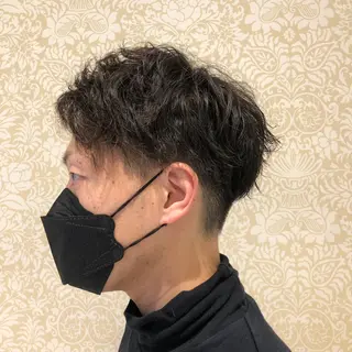 ショート パーマ 🐠寒色系×パーマ 櫻井　麿偉🐏のヘアスタイル