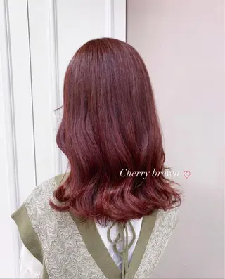 カラー RIKO👼🏻💓 韓国ガーリーのヘアスタイル