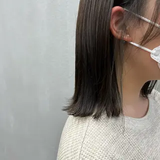 ショート 🌱小顔魅せカット 透明感カラー/泉綺のヘアスタイル