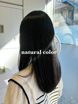 セミロング カラー 韓国ヘア/レイヤー 顔周りカット/ユキナのヘアスタイル